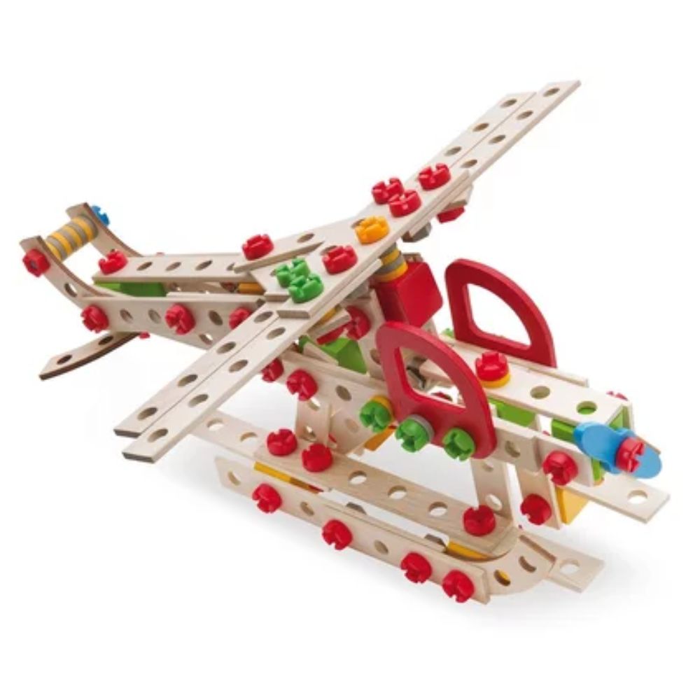 Rakennussarja 5in1  puinen 225 osaa  Helikopteri Eichhorn - Image 4