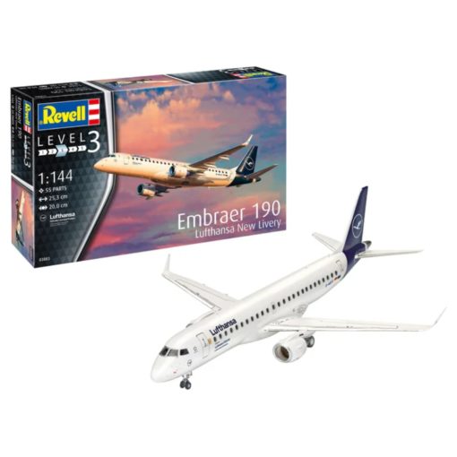Revell lentokone Embraer 190 Lufthansa 1:144