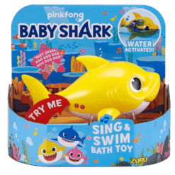 robo alive baby shark yellow box