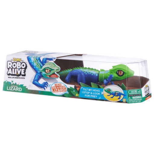 robo alive lizard green blue