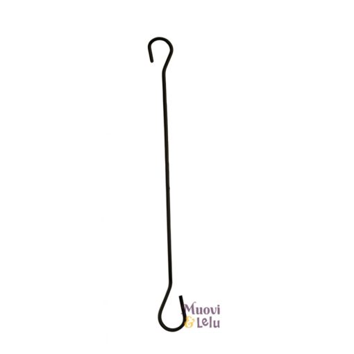 S-koukku amppelille 40 cm erilaisia