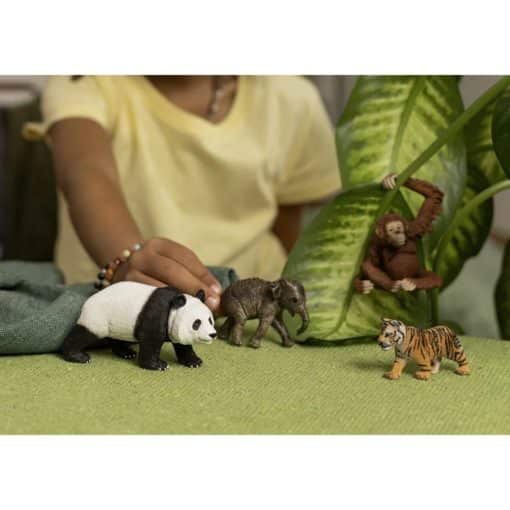 Schleich villieläimet 4 kappaletta Aasia 42736