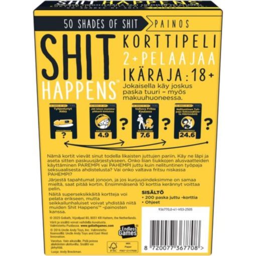 Shit Happens 50 Shades Of Shit korttipeli