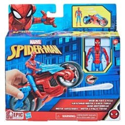 Spiderman hahmo ja ajoneuvo setti
