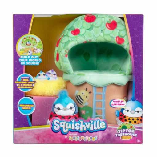 Squishville Pehmo Hahmo Ja Tip Top Puutalo
