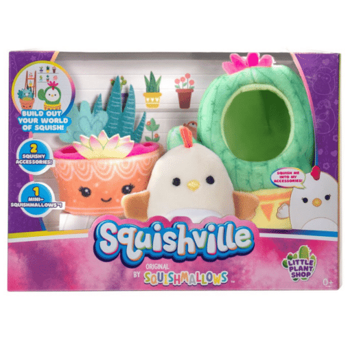 Squishville pehmo ja kukkaruukut