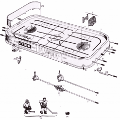 stiga jääkiekkopelin varaosat