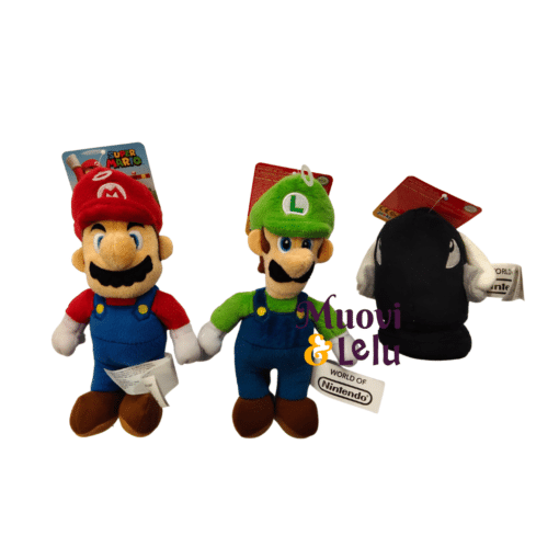 Super Mario pehmolelu 19 cm erilaisia