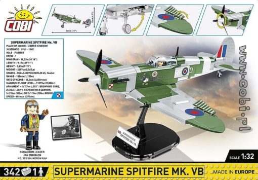 Cobi Lentokone Spitfire Supermarine MK. VB - Image 10