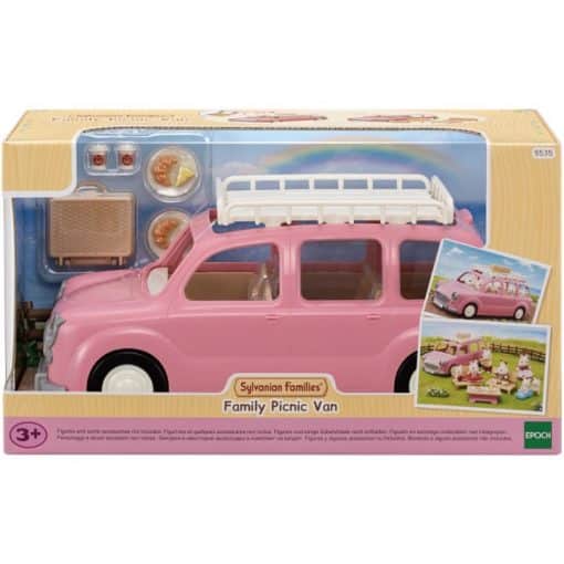 Sylvanian Families perheauto vaaleanpunainen (1)