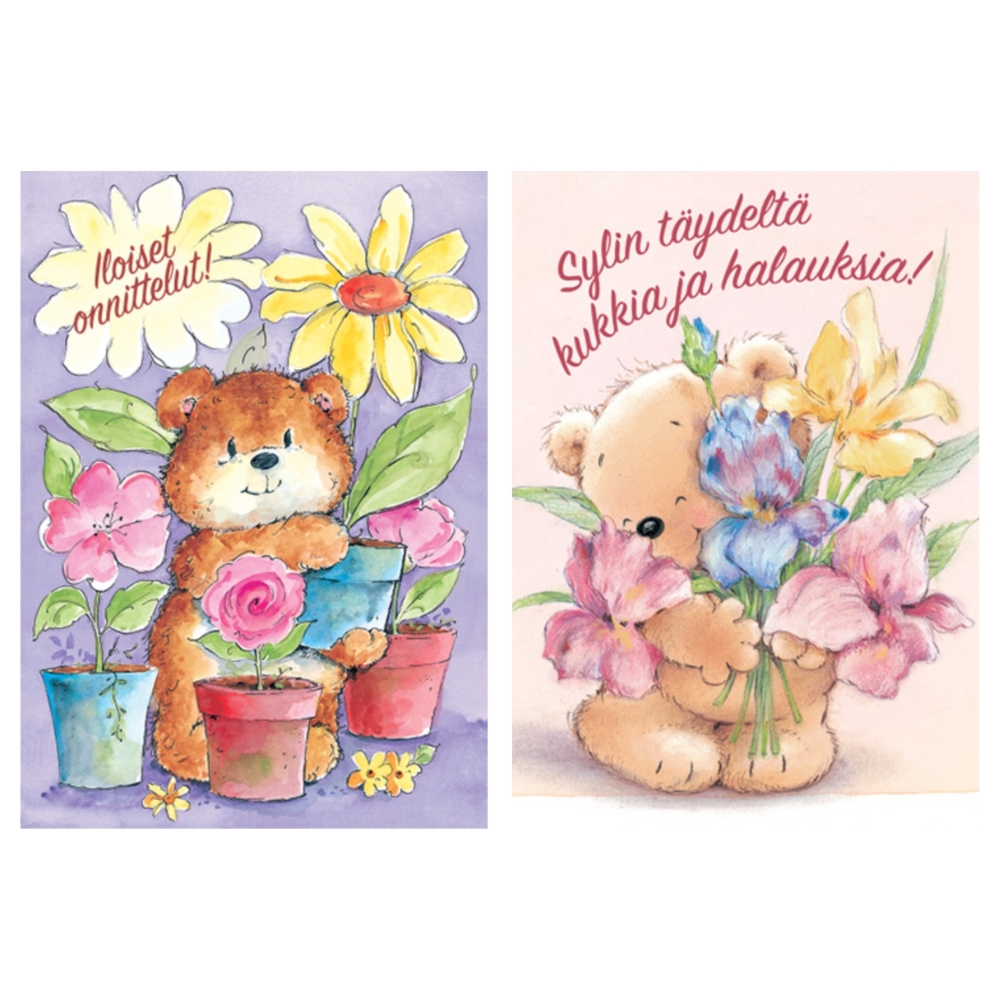 Syntymäpäiväkortti eläinaihe 1-8 v 1-osainen - Image 3