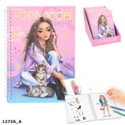 TOPModel taskuvärityskirja notebook Talita
