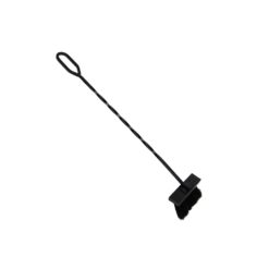 Takkaharja kookoskuitu teräs 65 cm