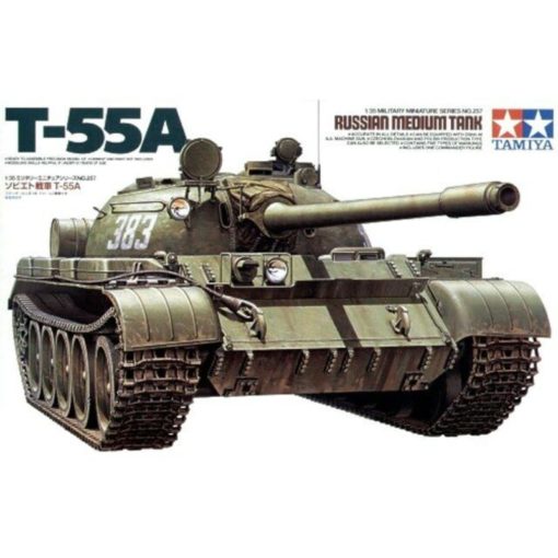 Tamiya tankki Russian Medium Tank T-55A-pienoismalli