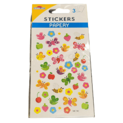 butterfly bee flower stickers