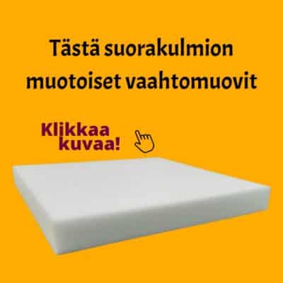 Tästä suorakulmion muotoiset vaahtomuovit