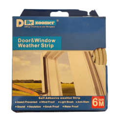 door and window weather strip white