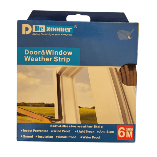 door and window weather strip brown