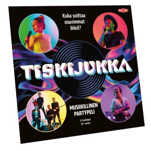 Tiskijukka peli musiikillinen partypeli