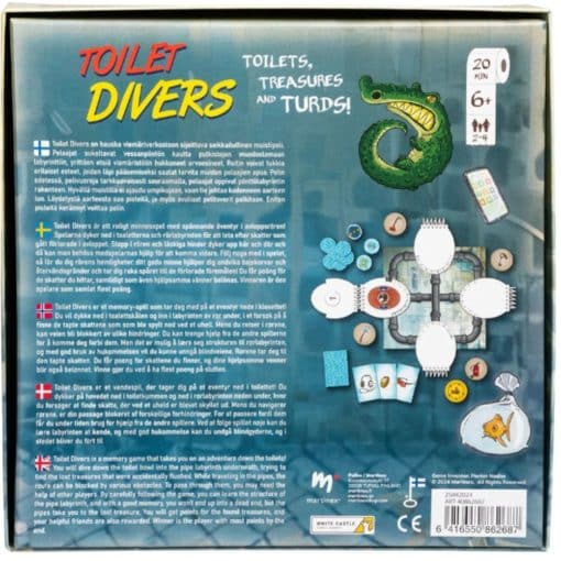 Toilet Divers lautapeli Peliko