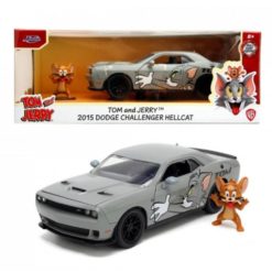 Tom ja Jerry – 2015 Dodge Challenger Hellcat + Jerry-figuuri 1:24