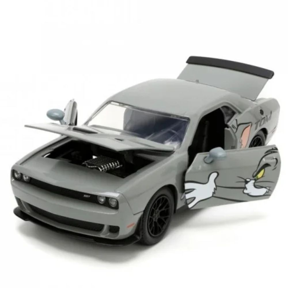 Tom ja Jerry – 2015 Dodge Challenger Hellcat + Jerry-figuuri 1:24 - Image 3