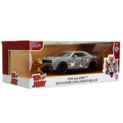Alternative view of Tom ja Jerry – 2015 Dodge Challenger Hellcat + Jerry-figuuri 1:24