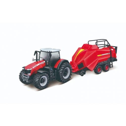 Traktori ja puimuri Massey Ferguson Burago - Image 2