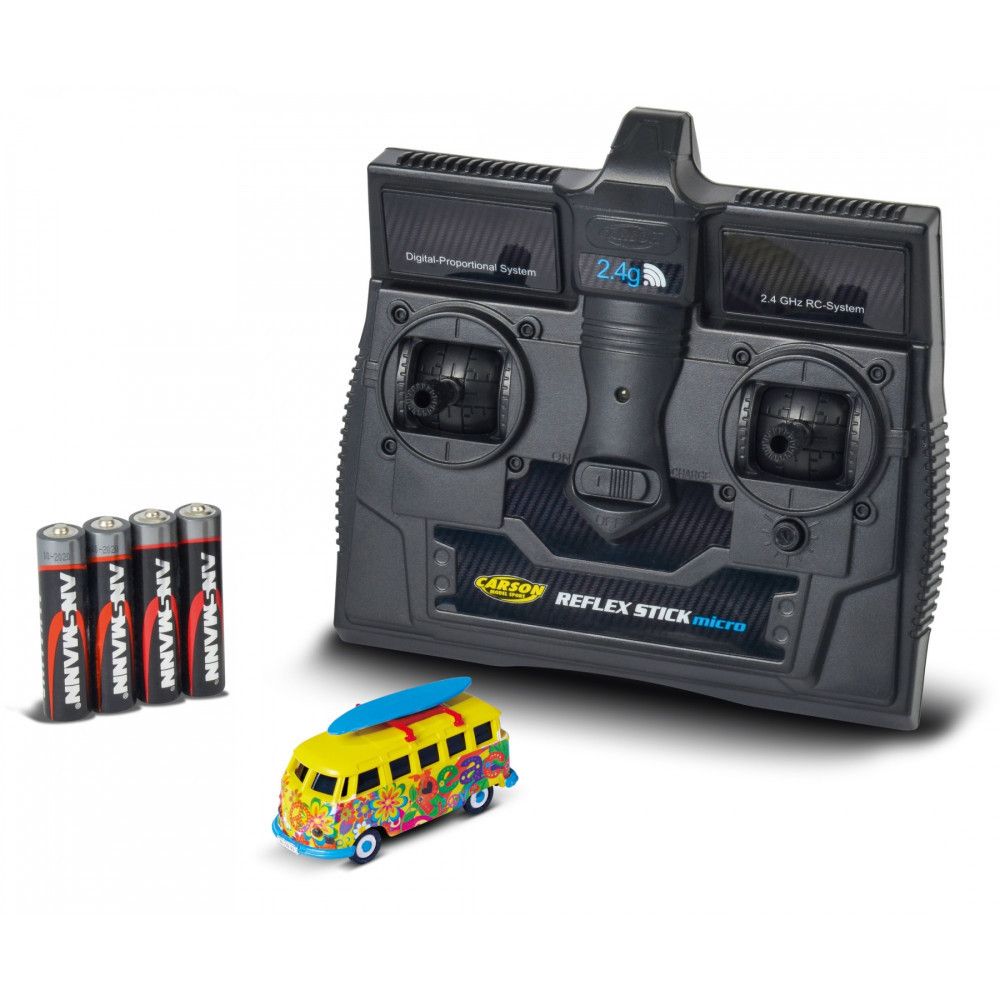 VW T1 Bus RC Carson   Flower Power 1:87 RTR – LED-valoilla - Image 2