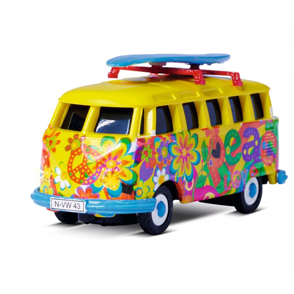 VW T1 Bus RC Carson   Flower Power 1:87 RTR – LED-valoilla