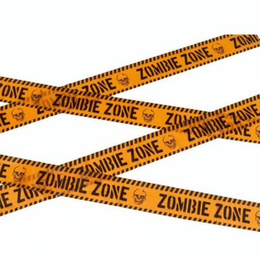 Zombie Zone-varoitusnauha 6m Halloween