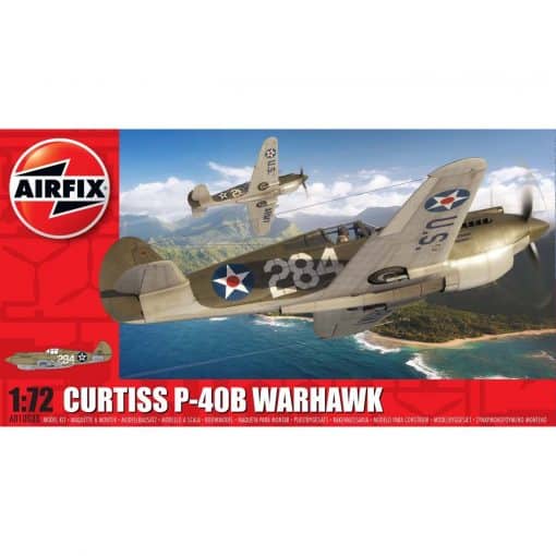 Airfix Curtiss P-40B Warhawk A01003B koottava pienoismalli