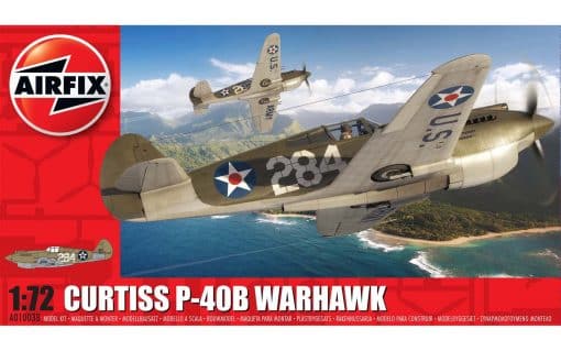 Airfix Curtiss P-40B Warhawk A01003B koottava pienoismalli - Image 2