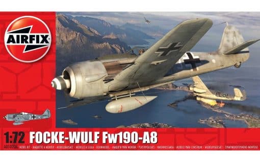 Airfix Focke-Wulf Fw190-A8 A01020A koottava pienoismalli - Image 2