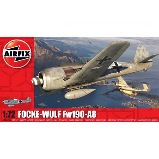 Airfix Focke-Wulf Fw190-A8 A01020A koottava pienoismalli