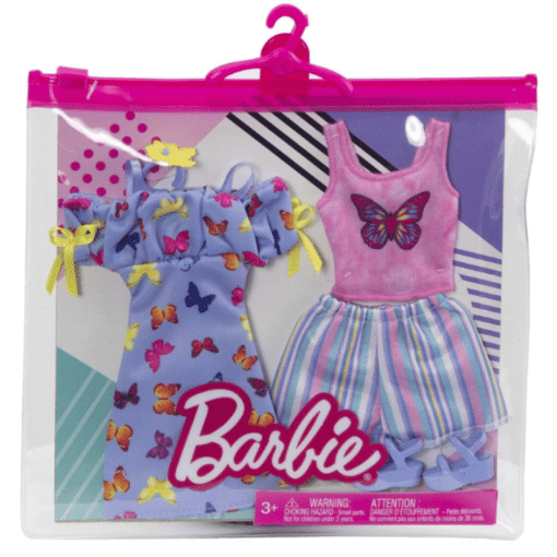 Barbie asu 2 kpl perhosmekko ja toppi