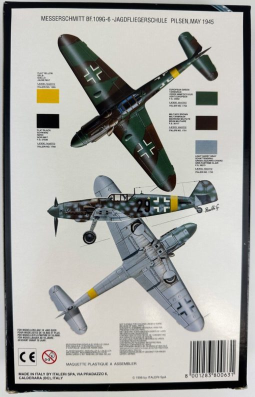 Italeri Messerschmitt Bf-109 G-6 0063 koottava pienoismalli - Image 4