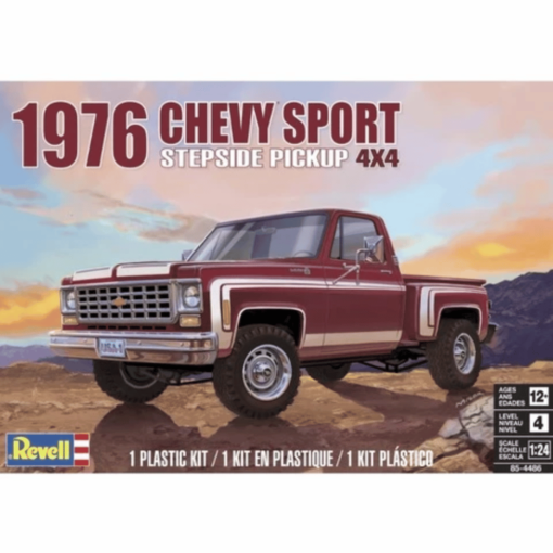 Revell Chevy Sport Pickup 4 x 4 1:24-koottava pienoismalli - Image 2