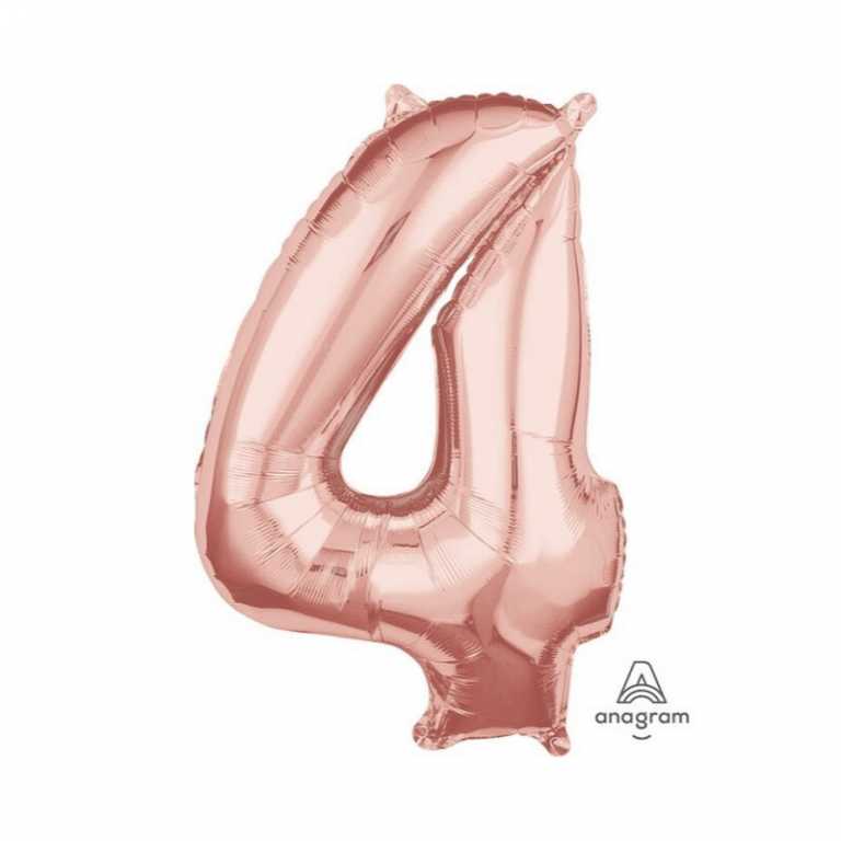 Folionumeropallo 4 ruusukulta 66 cm