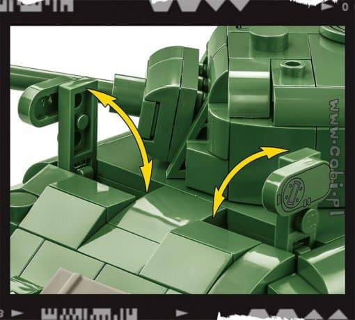 Cobi 3044 World War II tankki Sherman M4A1 - Image 7