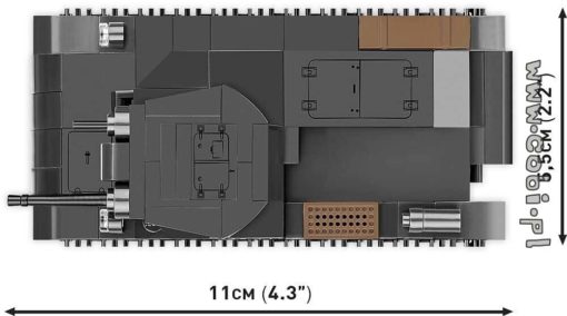 Cobi tankki Panzer II Ausf.A C2718-pienoismalli - Image 4