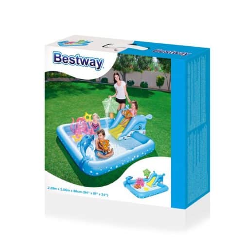 Uima-allas 239x206x86 cm akvaario leikkikeskus Bestway - Image 2