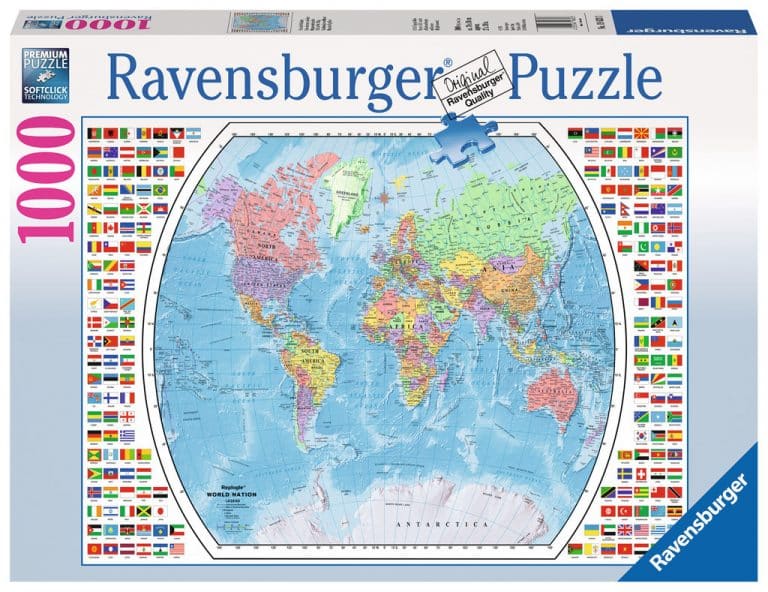 Palapeli 1000 palaa Kartta Ravensburger - Image 2