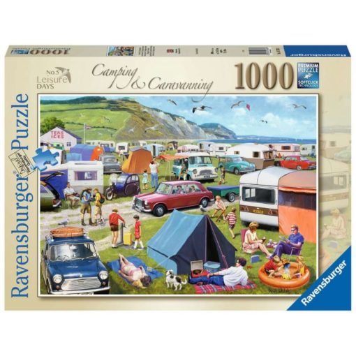 Palapeli 1000 palaa Camping ja Caravanning Ravensburger