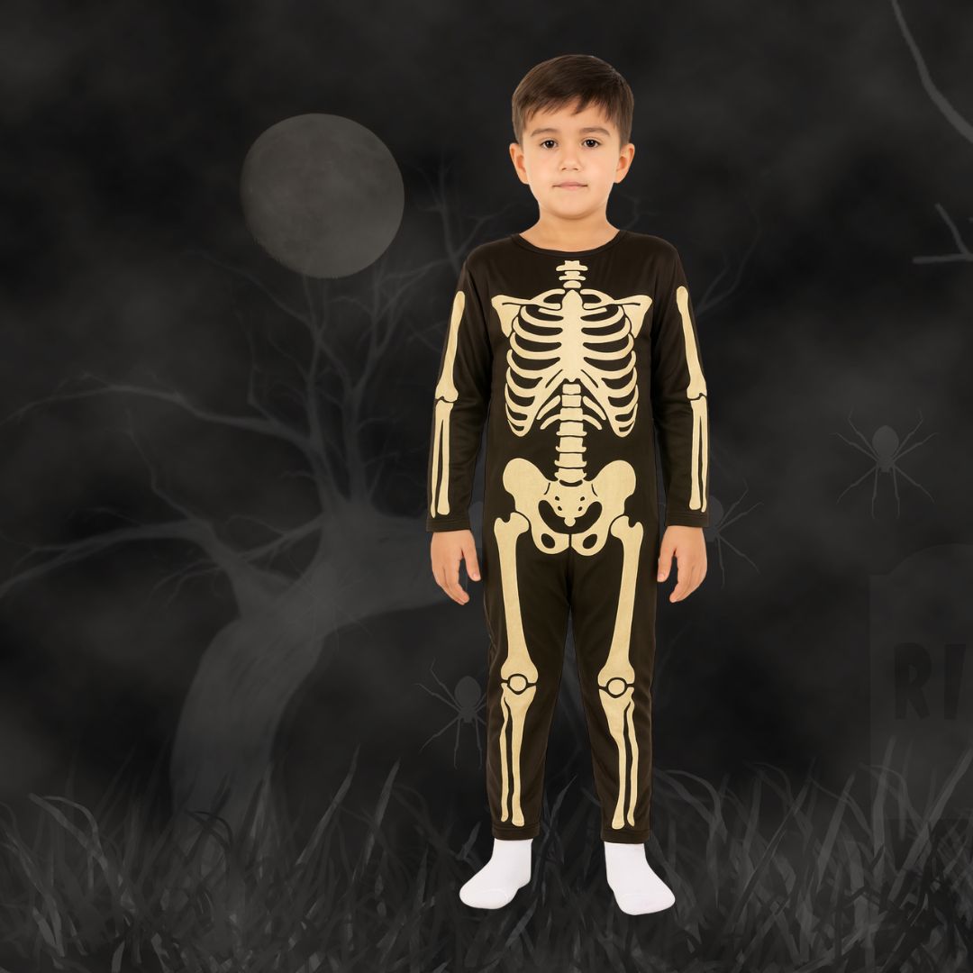 luurankopuku lasten naamiaisasu