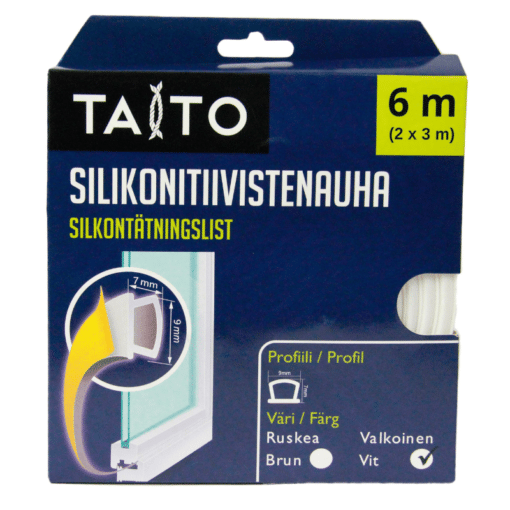 Tiiviste O-Profiili 7x9 mm 6 m silikoninen