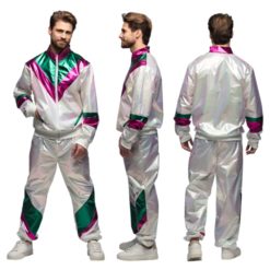 Aikuisten retro tuulipuku miesten xl koko